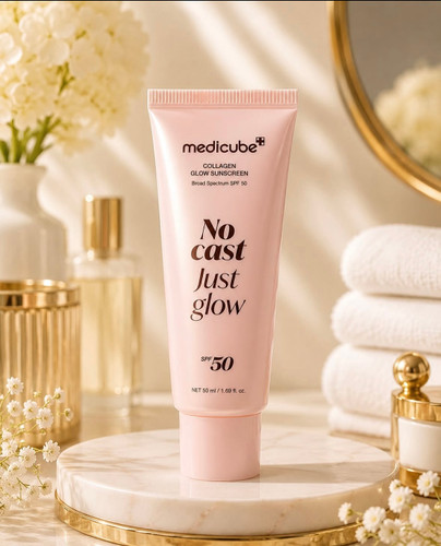 ضدآفتاب کلاژن مدیکوب مدل No Cast Just Glow SPF50 – حجم 50 میلیلیتر