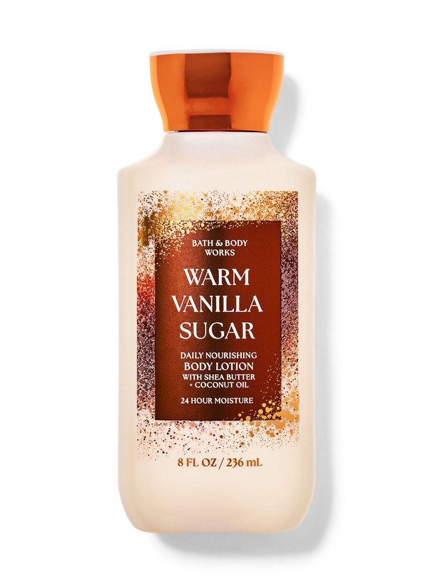 لوسیون بدن بث اند بادی ورکس Warm Vanilla Sugar حجم 236 میلیلیتر | مرطوبکننده و نرمکننده پوست | رایحه گرم، شیرین و وانیلی | خوشبوکننده بدن | Bath & Body Works